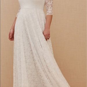 Wedding dress size 18.  Worn once